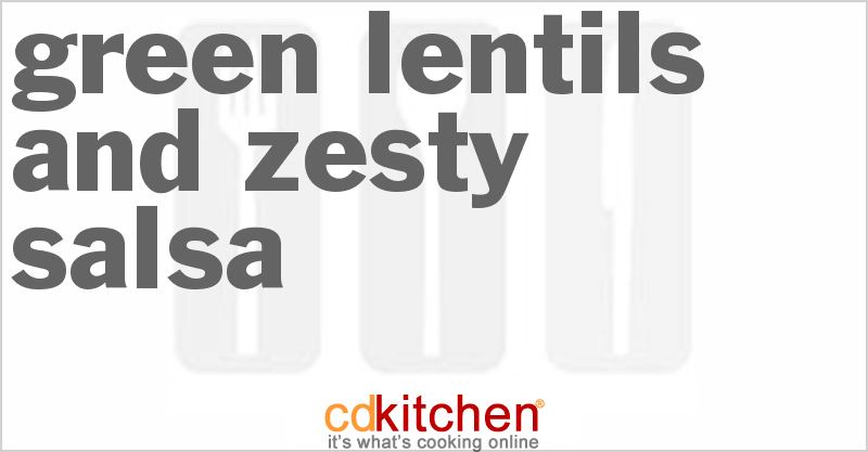 Green Lentils And Zesty Salsa - CDKitchen.com