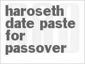 recipe for haroseth date paste for passover