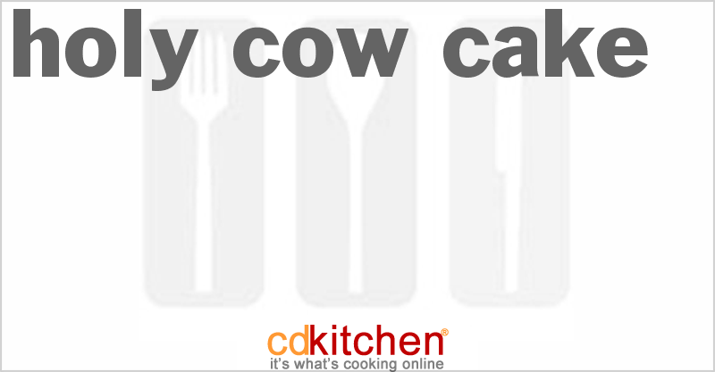 Holy Cow Cake - CDKitchen.com