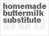 recipe for homemade buttermilk substitute