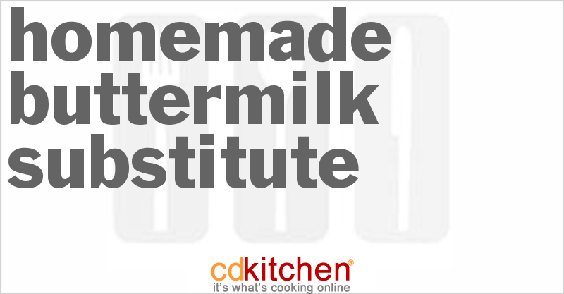 Homemade Buttermilk Substitute - CDKitchen.com