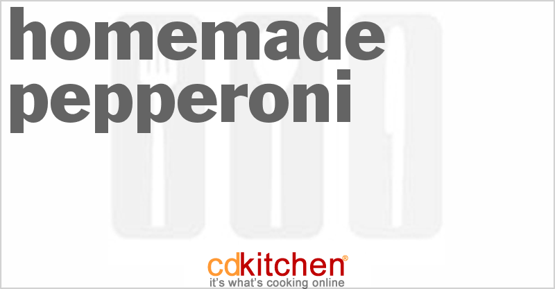 Homemade Pepperoni - CDKitchen.com