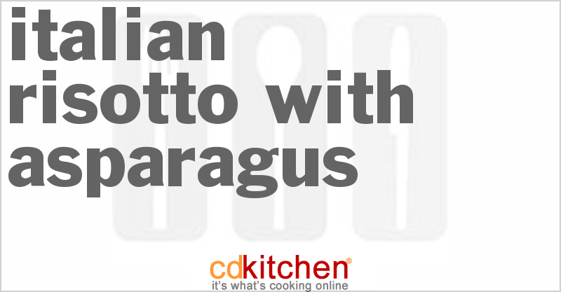 Italian Risotto With Asparagus - CDKitchen.com