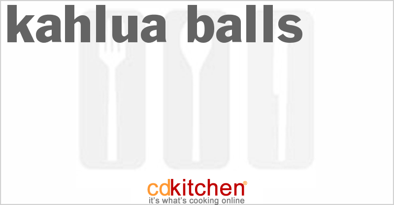 Kahlua Balls - CDKitchen.com