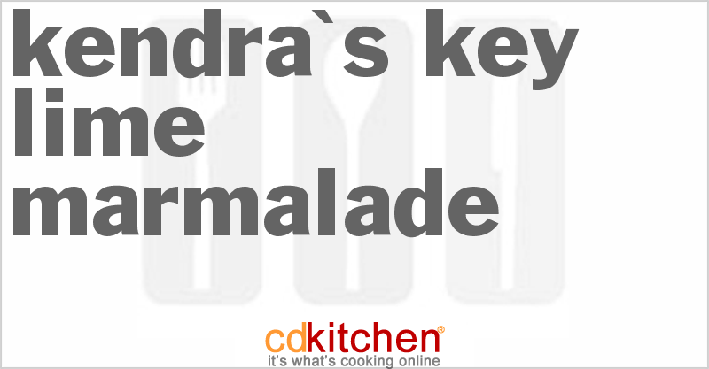 Kendra's Key Lime Marmalade - CDKitchen.com
