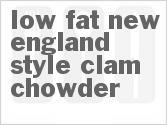recipe for low-fat new england style clam chowder