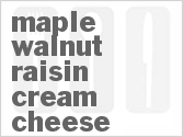 recipe for maple walnut raisin cream cheese