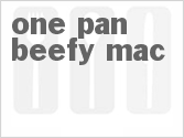 recipe for one pan beefy mac