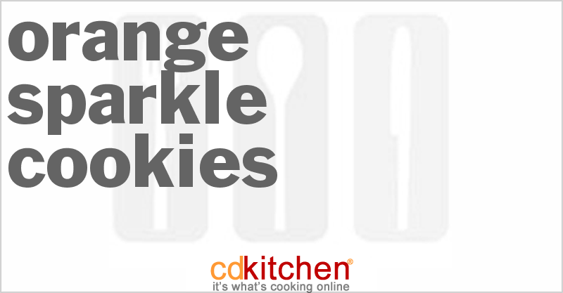 Orange Sparkle Cookies - CDKitchen.com