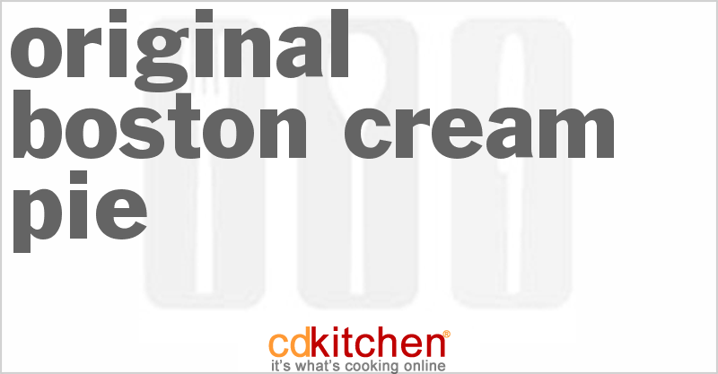 Original Boston Cream Pie - CDKitchen.com