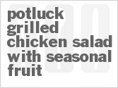 recipe for potluck grilled chicken salad with seasonal fruit