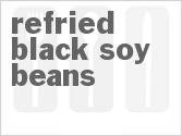 recipe for refried black soy beans
