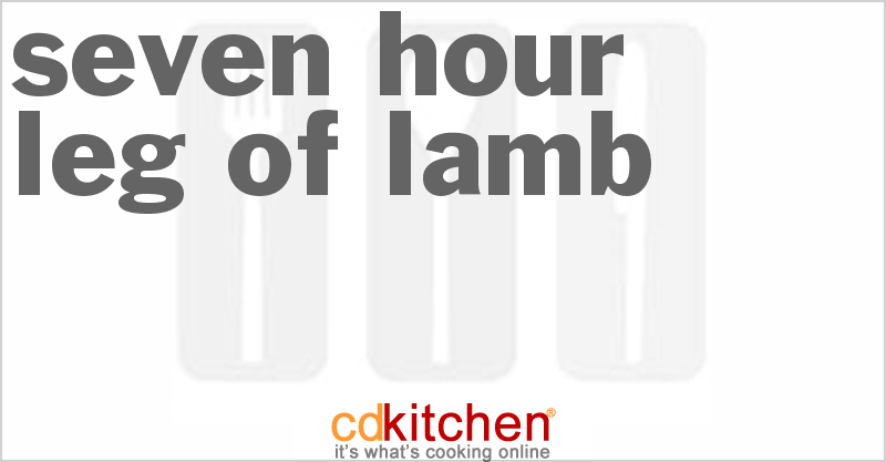 Seven-Hour Leg Of Lamb - CDKitchen.com