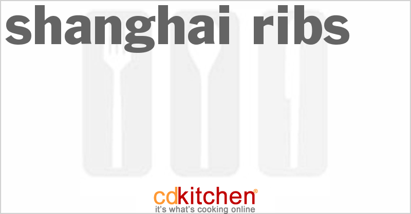 Shanghai Ribs - CDKitchen.com