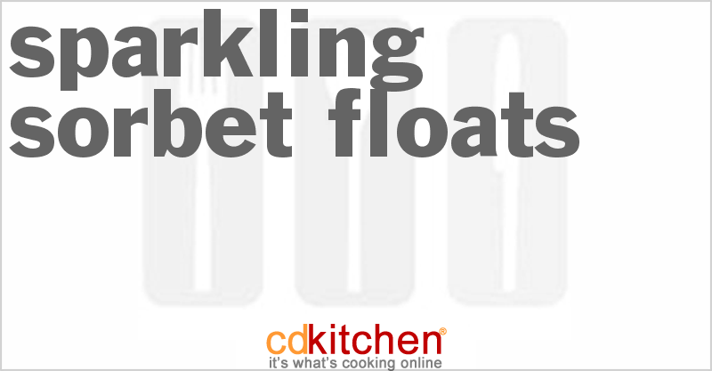 Sparkling Sorbet Floats - CDKitchen.com