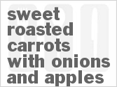 recipe for sweet roasted carrots with onions and apples