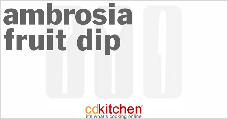 Ambrosia Fruit Dip - CDKitchen.com