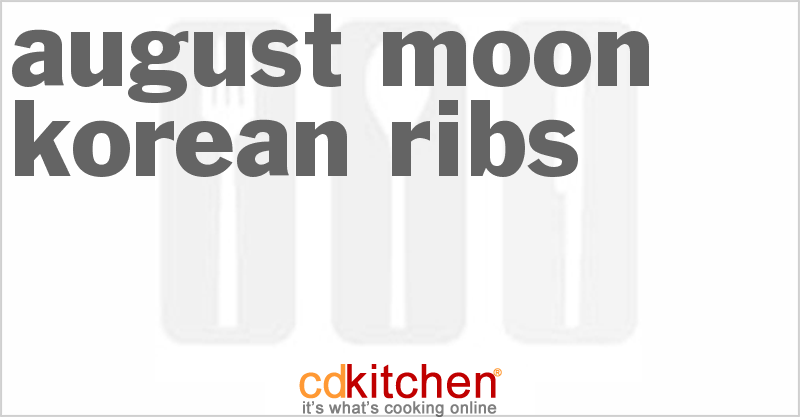 August Moon Korean Ribs - CDKitchen.com