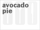 recipe for avocado pie