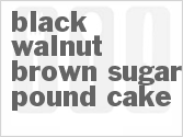 recipe for black walnut-brown sugar pound cake