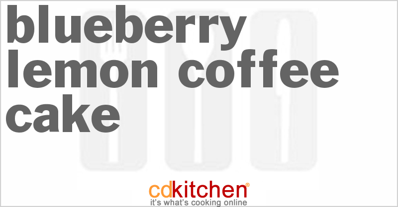 Blueberry-Lemon Coffee Cake - CDKitchen.com
