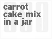 recipe for carrot cake mix in a jar