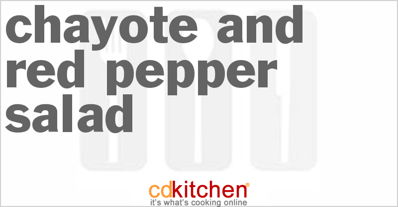 Chayote and Red Pepper Salad - CDKitchen.com