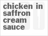 recipe for chicken in saffron cream sauce