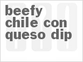 recipe for beefy chile con queso dip
