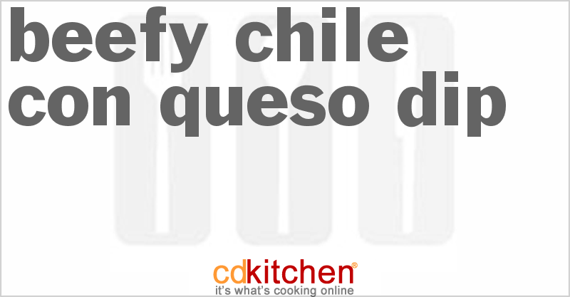 Beefy Chile Con Queso Dip - CDKitchen.com