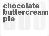 recipe for chocolate buttercream pie