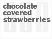 recipe for chocolate covered strawberries