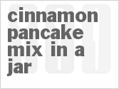 recipe for cinnamon pancake mix in a jar