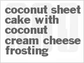 recipe for coconut sheet cake with coconut cream cheese frosting