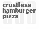 recipe for crustless hamburger pizza