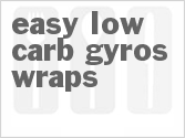 recipe for easy low carb gyros wraps