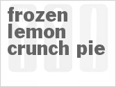 recipe for frozen lemon crunch pie