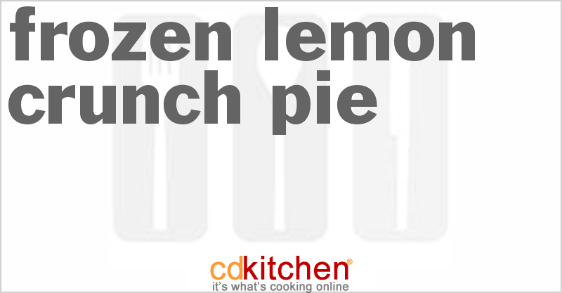 FoodThoughtsOfaChefWannabe: Lemon Crunch Cake