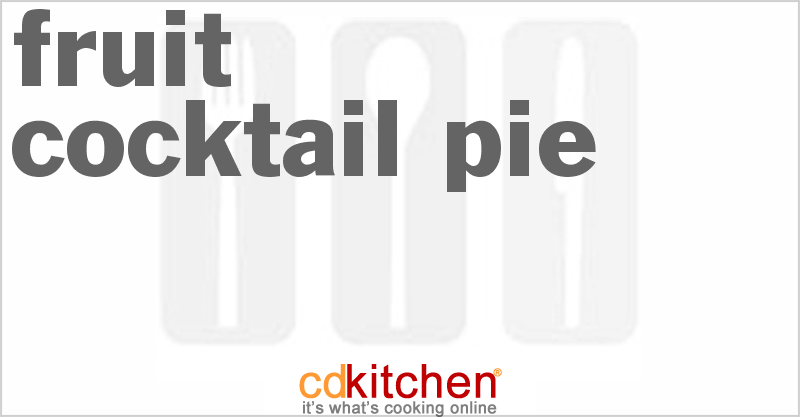 Fruit Cocktail Pie - CDKitchen.com