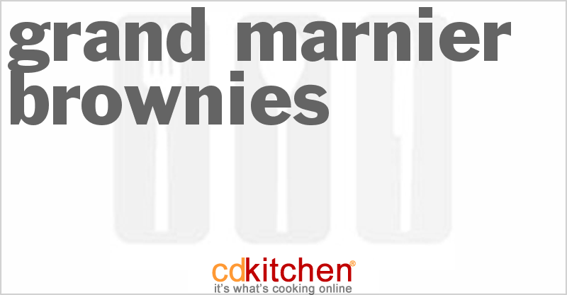 Grand Marnier Brownies - CDKitchen.com