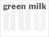 recipe for green milk