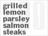 recipe for grilled lemon-parsley salmon steaks
