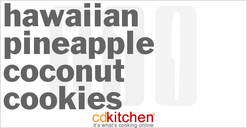 Hawaiian Pineapple Coconut Cookies - CDKitchen.com
