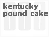 recipe for kentucky pound cake