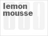 recipe for lemon mousse