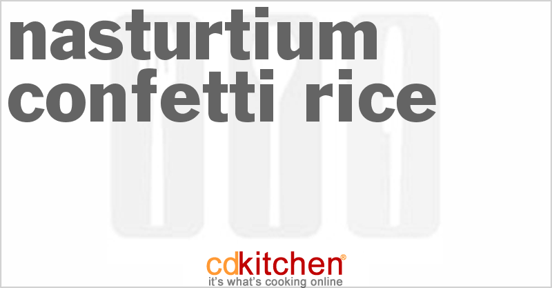 Nasturtium Confetti Rice - CDKitchen.com