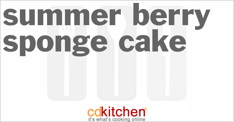 Summer Berry Sponge Cake - CDKitchen.com