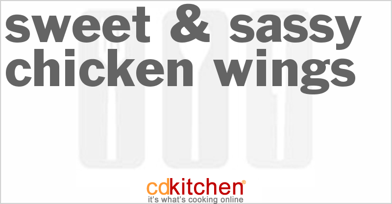 Sweet & Sassy Chicken Wings - CDKitchen.com
