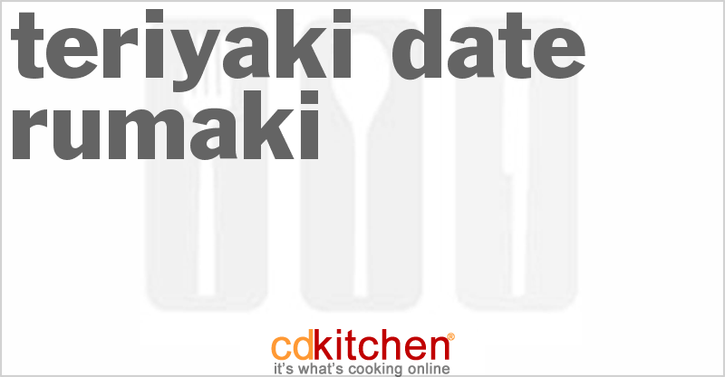 Teriyaki Date Rumaki - CDKitchen.com