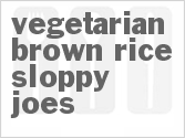 recipe for vegetarian brown rice sloppy joes